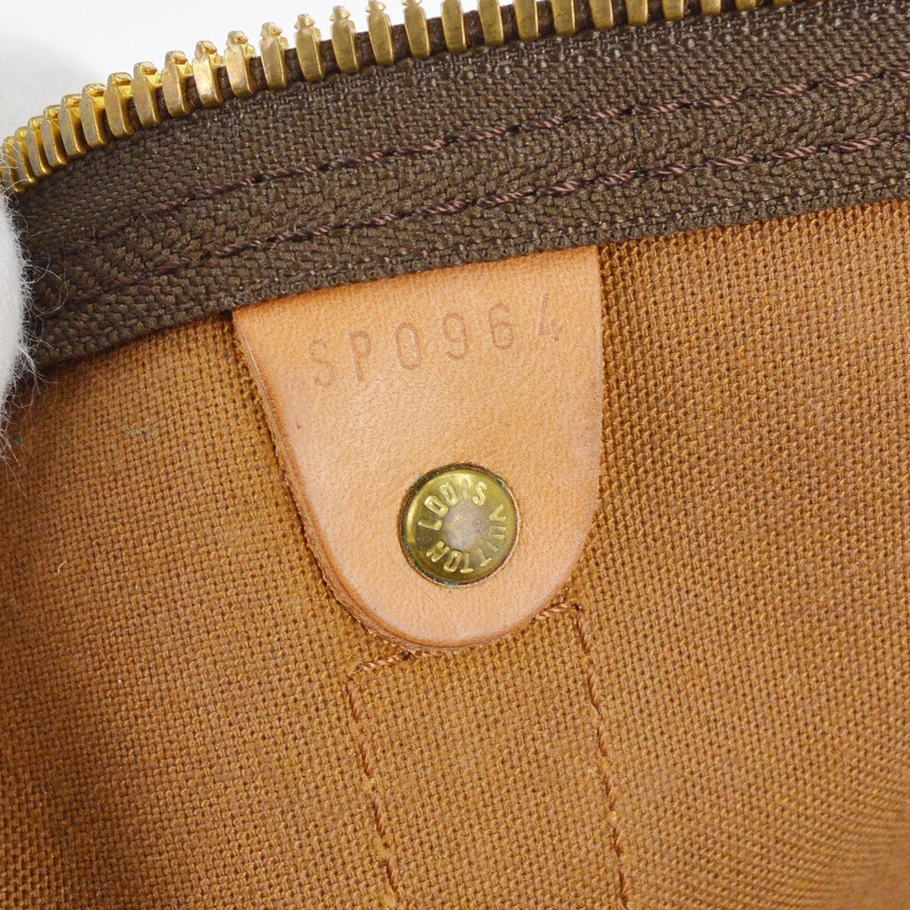 Louis Vuitton Keepall Bag Monogram Canvas Brown Canvas Travel Bag
