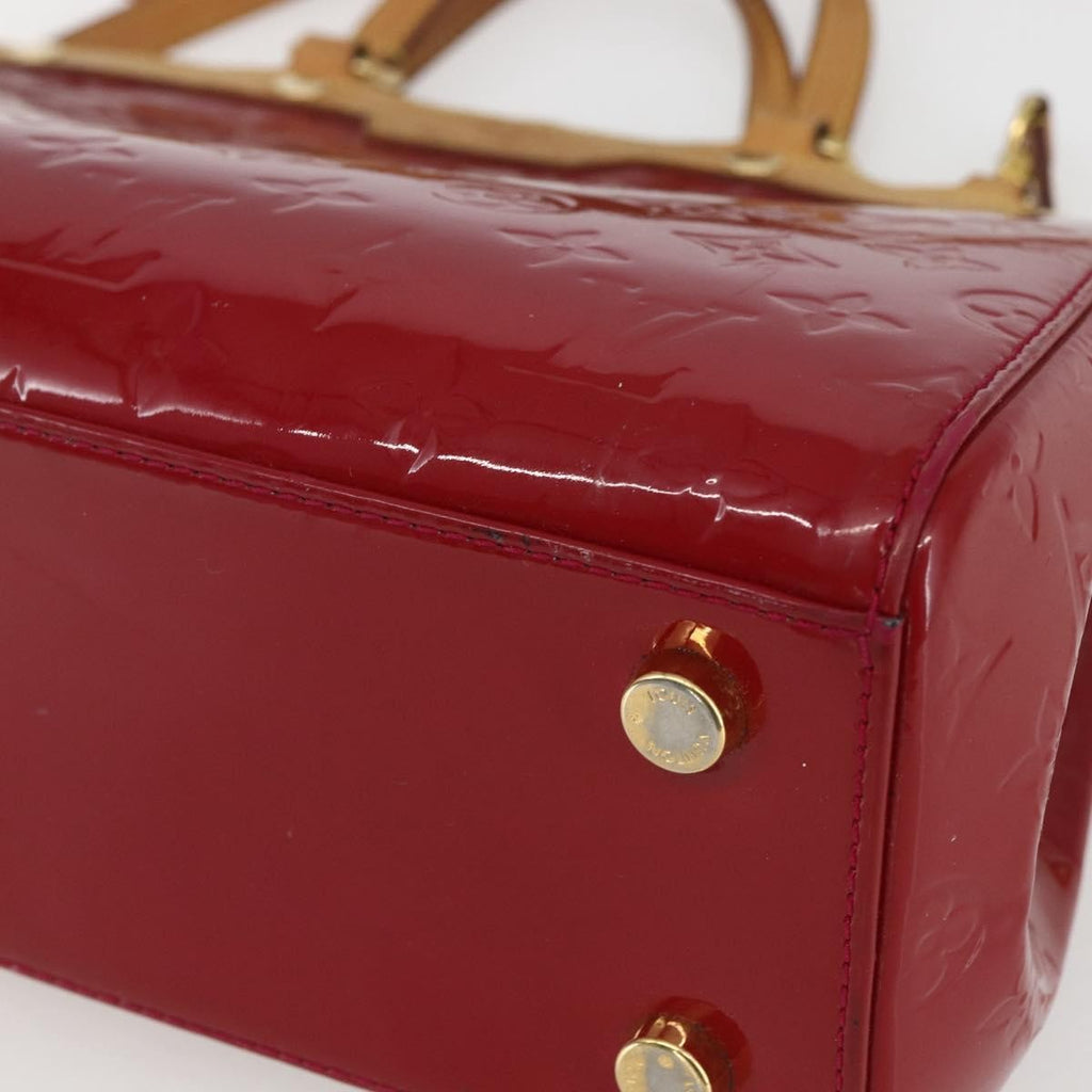 Louis Vuitton Brea Handbag Monogram Vernis Red Patent_Leather Handbag