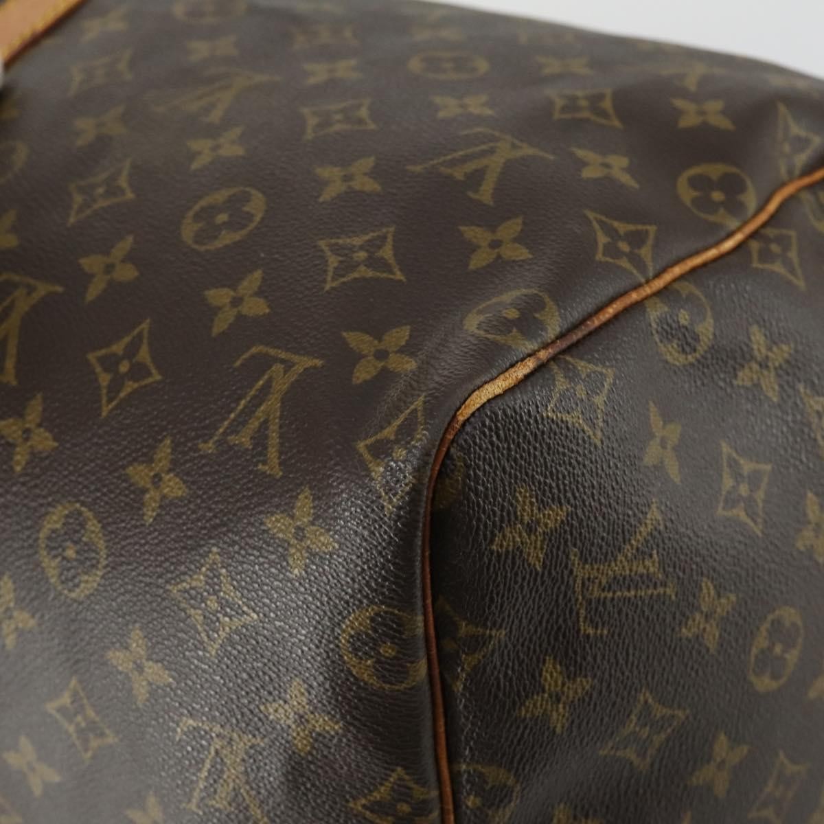 Louis Vuitton Keepall Bag Monogram Canvas Brown Canvas Travel Bag
