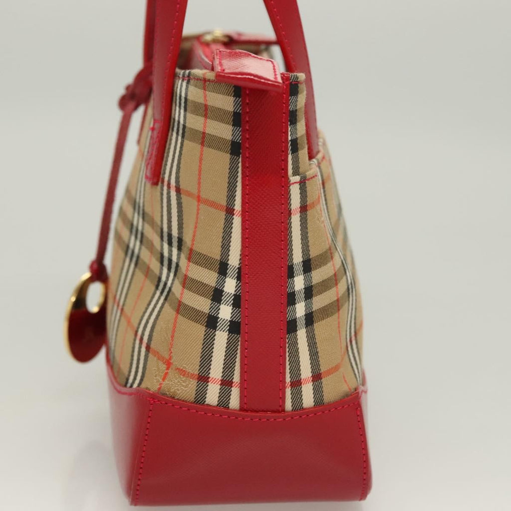 Burberry Nova Check Handbag Nova Check Canvas And Leather Beige Canvas Handbag