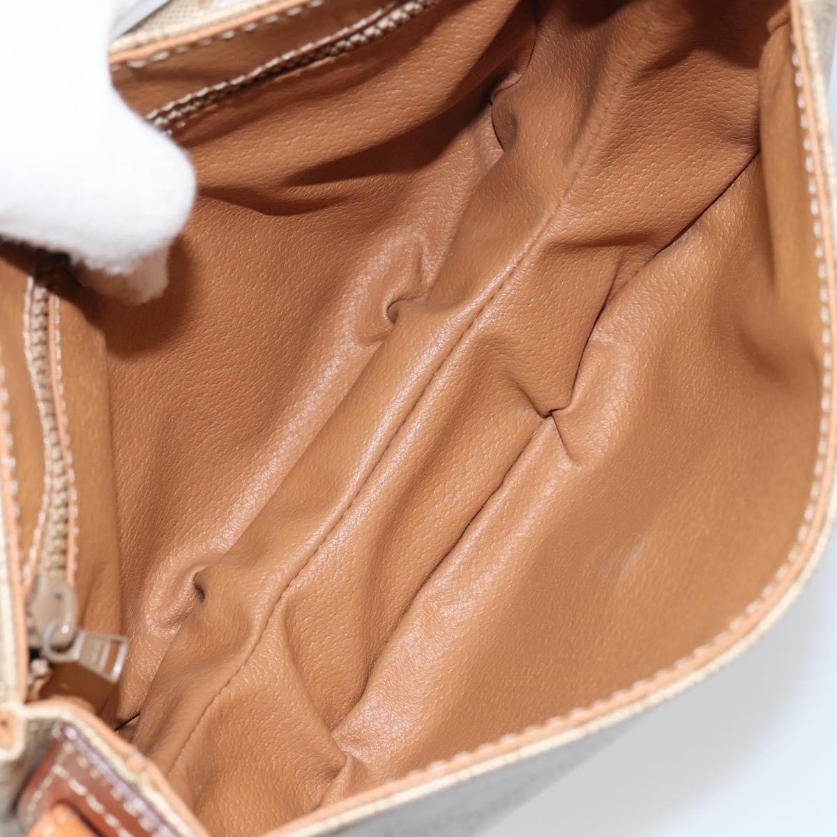 Celine Macadam Shoulder Bag Pvc Leather Beige Pvc Shoulder Bag Bag