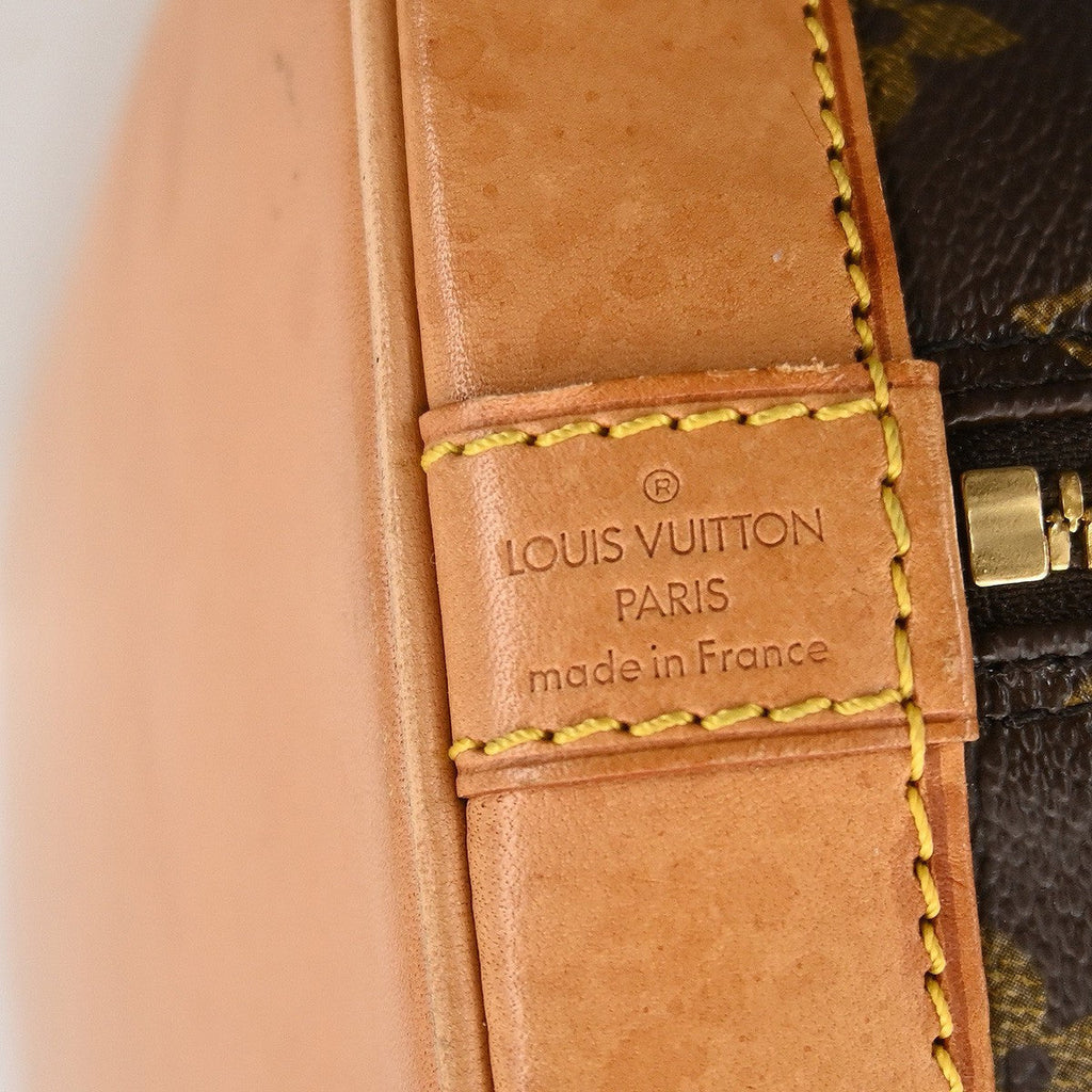 Louis Vuitton Alma Handbag Monogram Canvas Brown Canvas Handbag