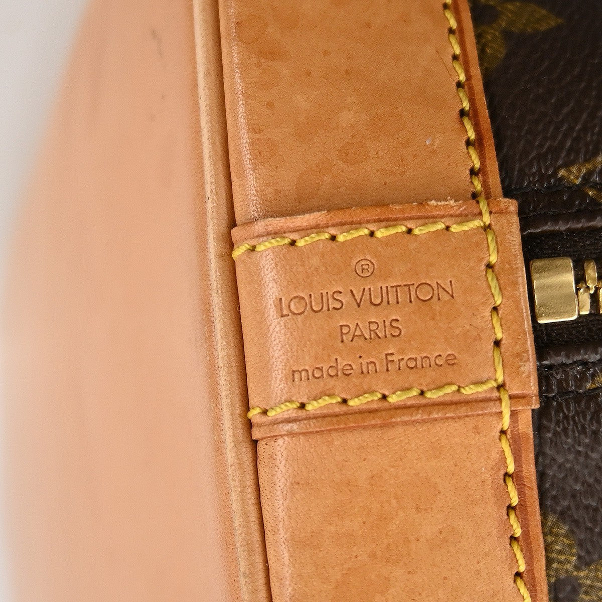 Louis Vuitton Alma Handbag Monogram Canvas Brown Canvas Handbag