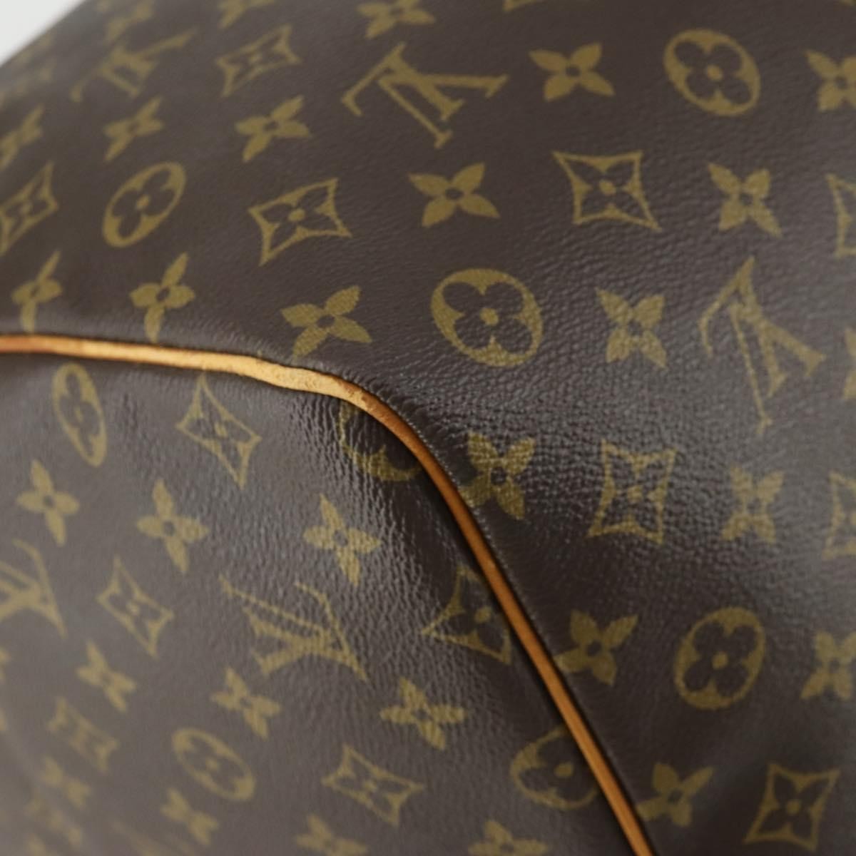 Louis Vuitton Keepall Bag Monogram Canvas Brown Canvas Travel Bag