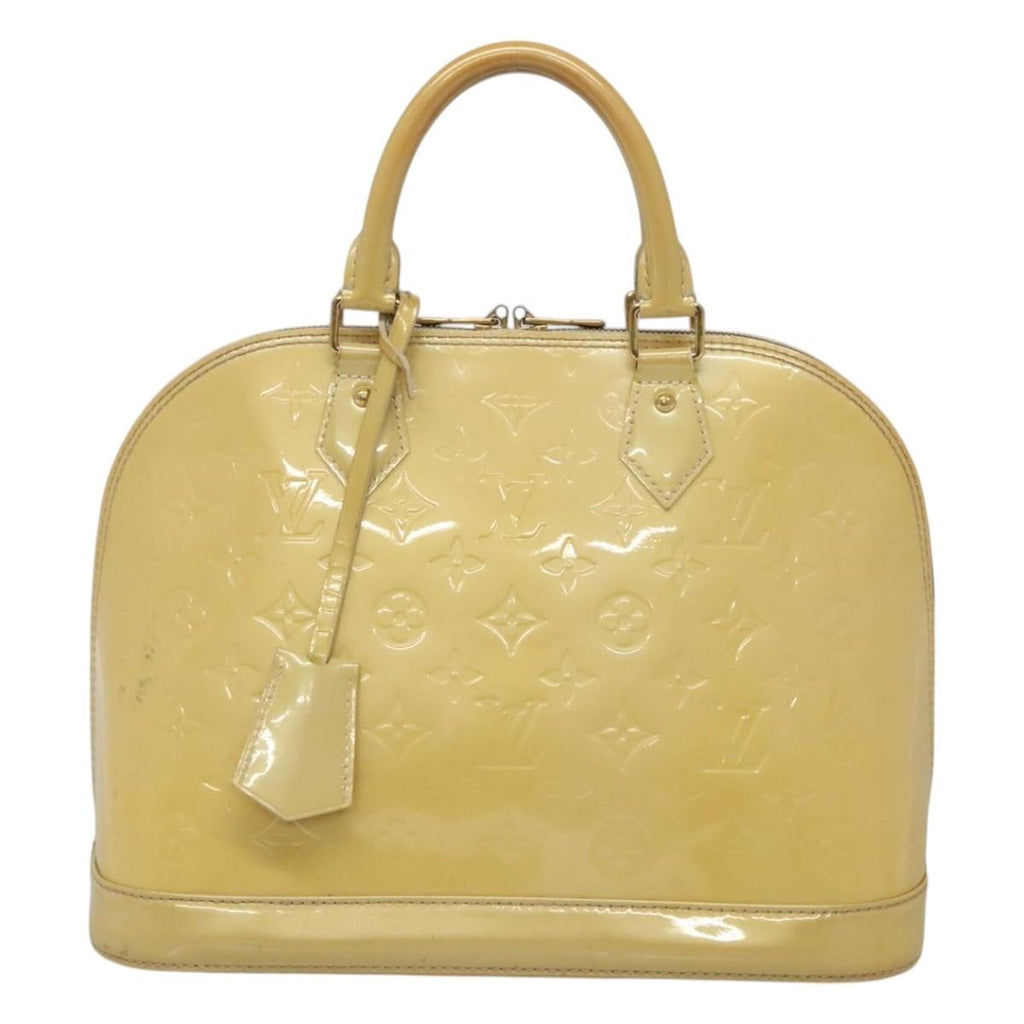 Louis Vuitton Alma Handbag Patent Leather Yellow Patent_Leather Handbag