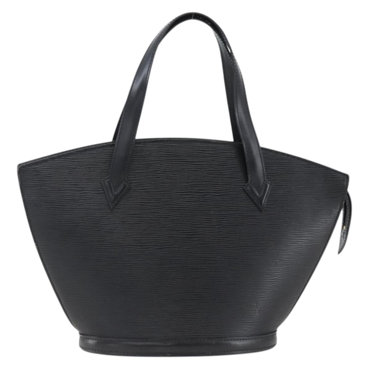 Louis Vuitton Saint Jacques Handbag Epi Leather Black Leather Handbag