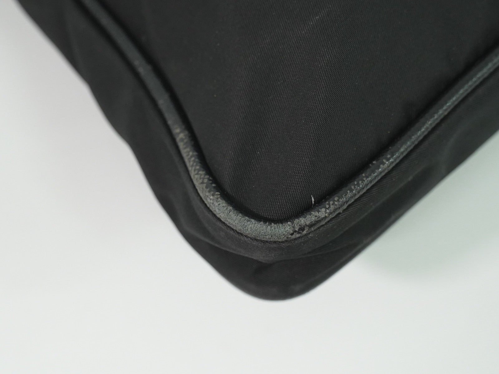 Prada Flat Messenger Bag Tessuto Black Nylon Shoulder Bag Bag