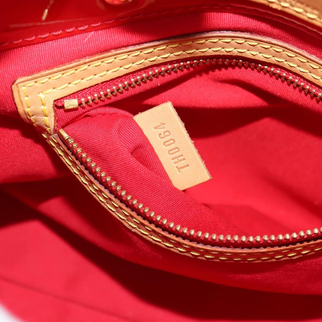 Louis Vuitton Reade Handbag Monogram Vernis Red Patent_Leather Handbag