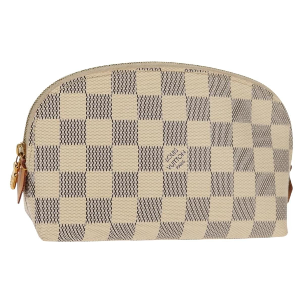 Louis Vuitton Cosmetic Pouch Damier Beige Canvas Clutche & Pouche Bag