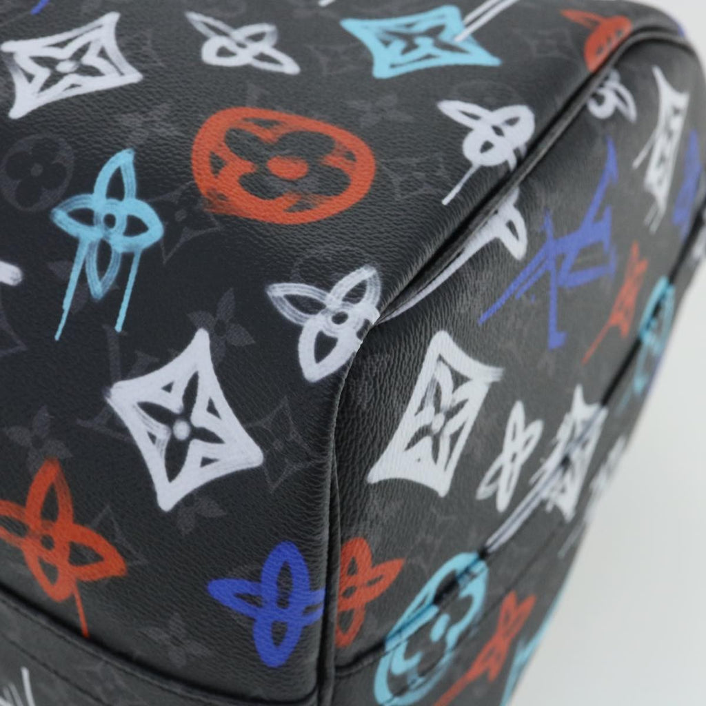 Louis Vuitton Keepall Bandouliere Bag Graffiti Monogram Eclipse Canvas Multicolour Canvas Bag