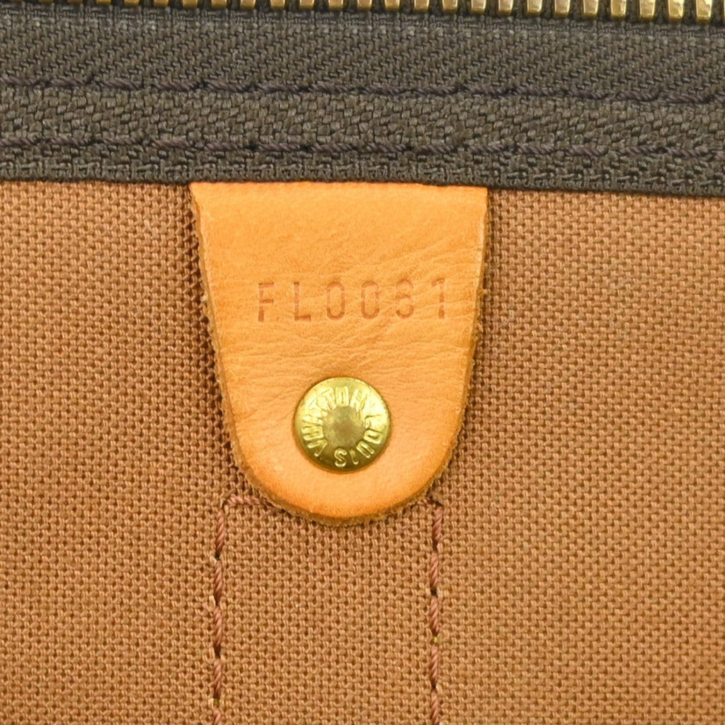 Louis Vuitton Keepall Bag Monogram Canvas Brown Canvas Travel Bag