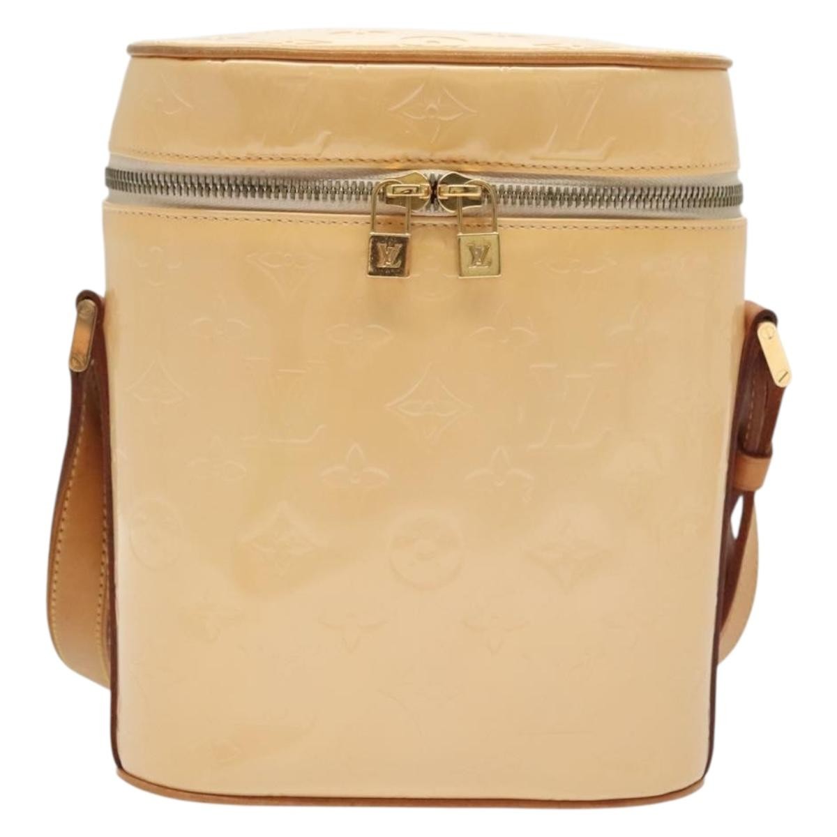 Louis Vuitton Sullivan Handbag Monogram Vernis Pink Patent_Leather Shoulder Bag