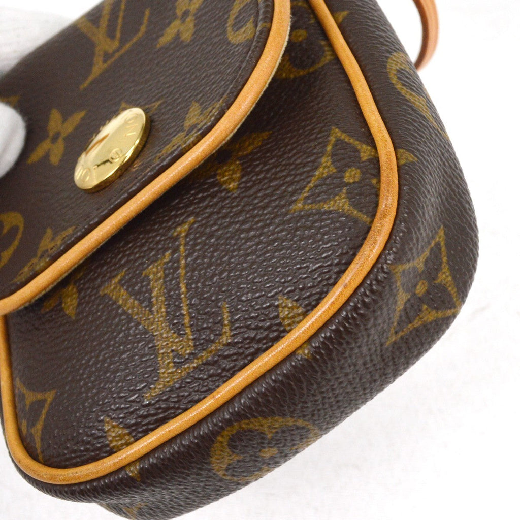 Louis Vuitton Cancun Pochette Monogram Canvas Brown Canvas Clutche & Pouche Bag
