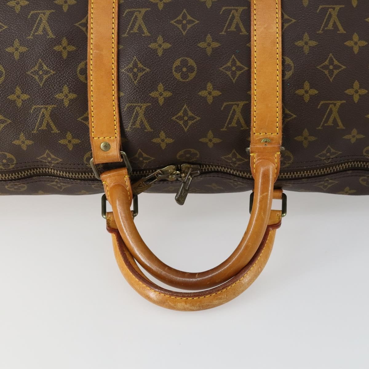 Louis Vuitton Keepall Bag Monogram Canvas Brown Canvas Travel Bag