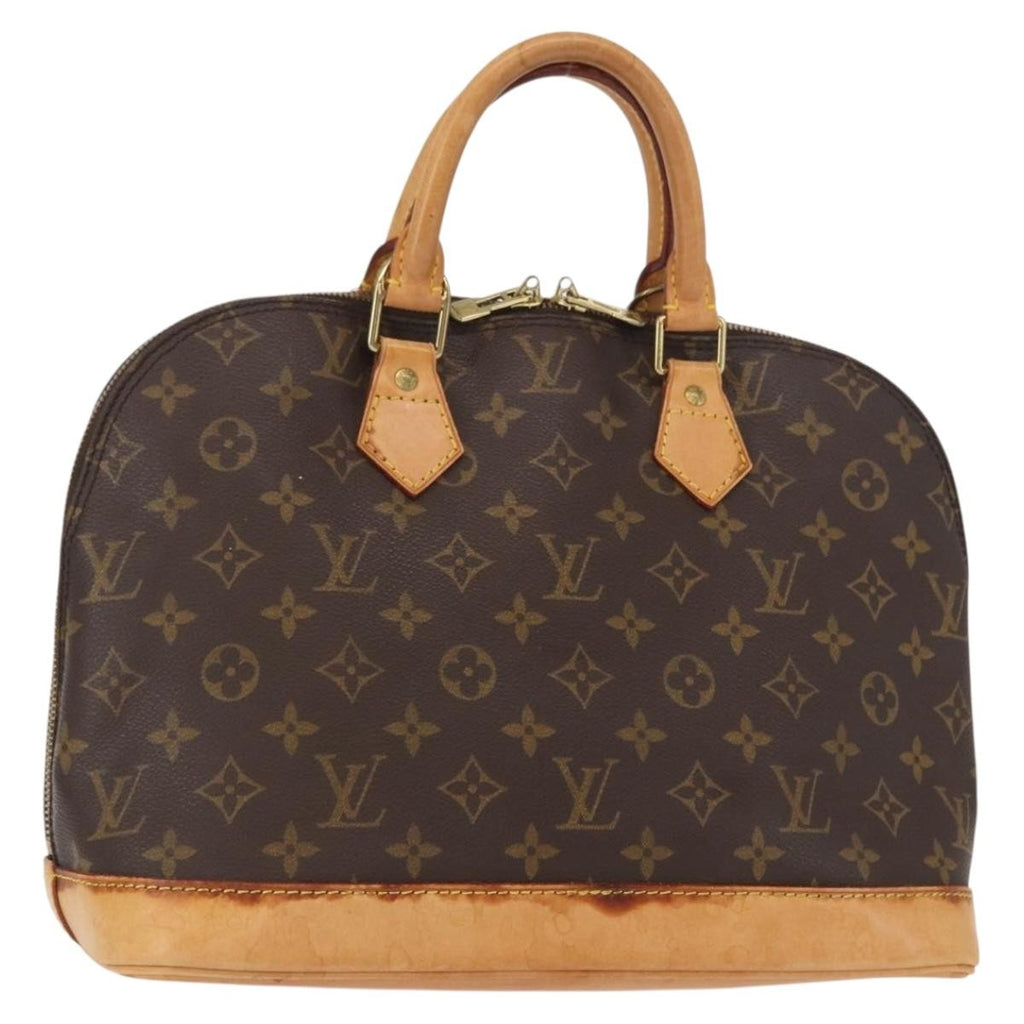 Louis Vuitton Alma Handbag Monogram Canvas Brown Canvas Handbag