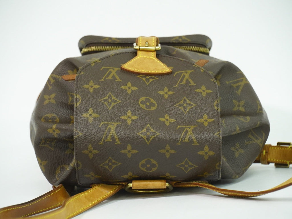 Louis Vuitton Vintage Montsouris Backpack Monogram Canvas Brown Canvas Backpack Bag
