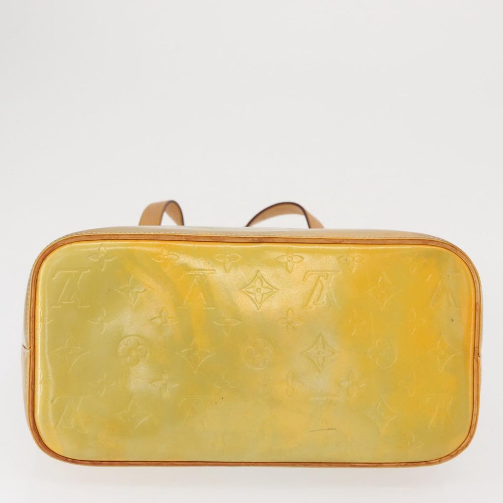 Louis Vuitton Houston Handbag Monogram Vernis Yellow Patent_Leather Tote Bag