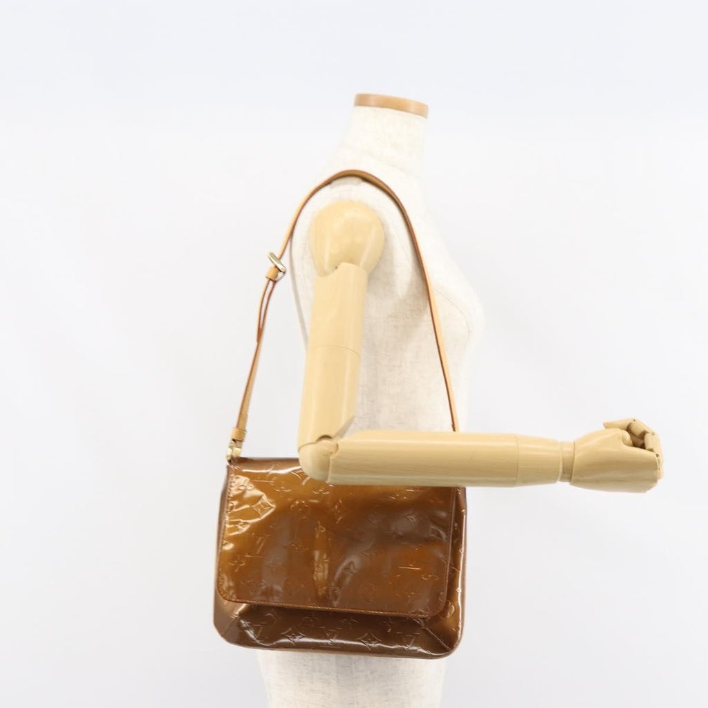 Louis Vuitton Thompson Street Handbag Monogram Vernis Brown Patent_Leather Shoulder Bag