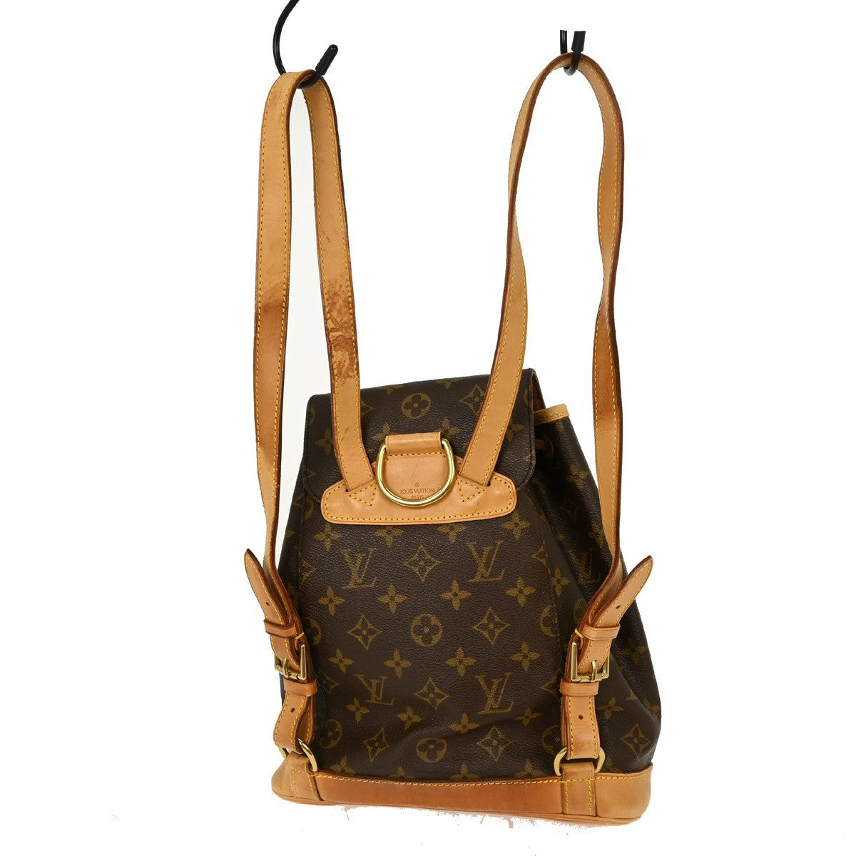 Louis Vuitton Vintage Montsouris Backpack Monogram Canvas Brown Canvas Backpack Bag