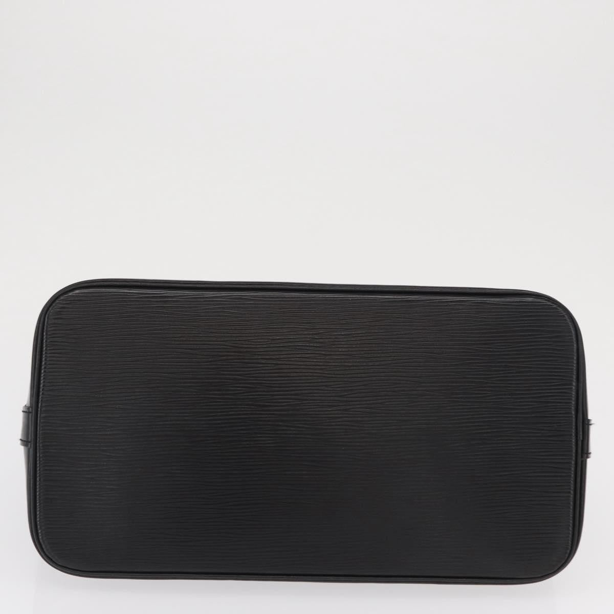 Louis Vuitton Alma Handbag Epi Leather Black Leather Handbag