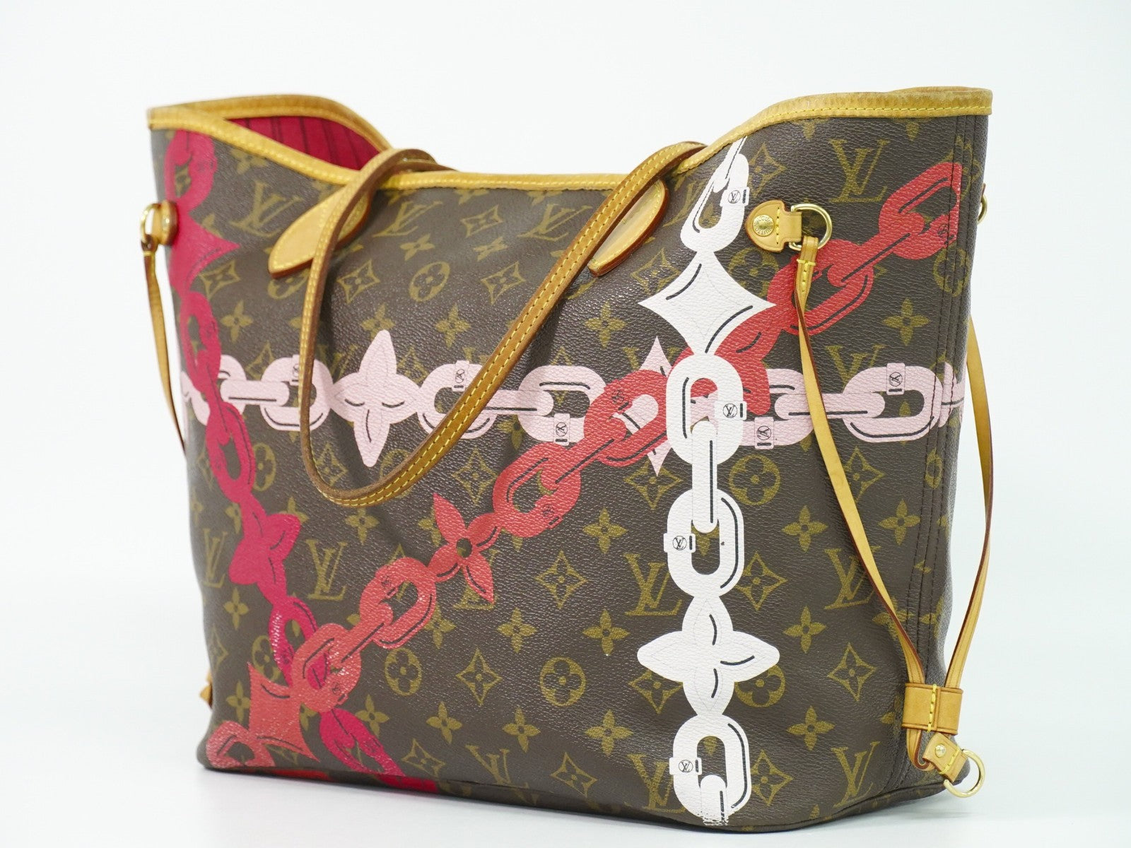 Louis Vuitton Neverfull Nm Tote Limited Edition Bay Monogram Canvas Brown Canvas Tote Bag