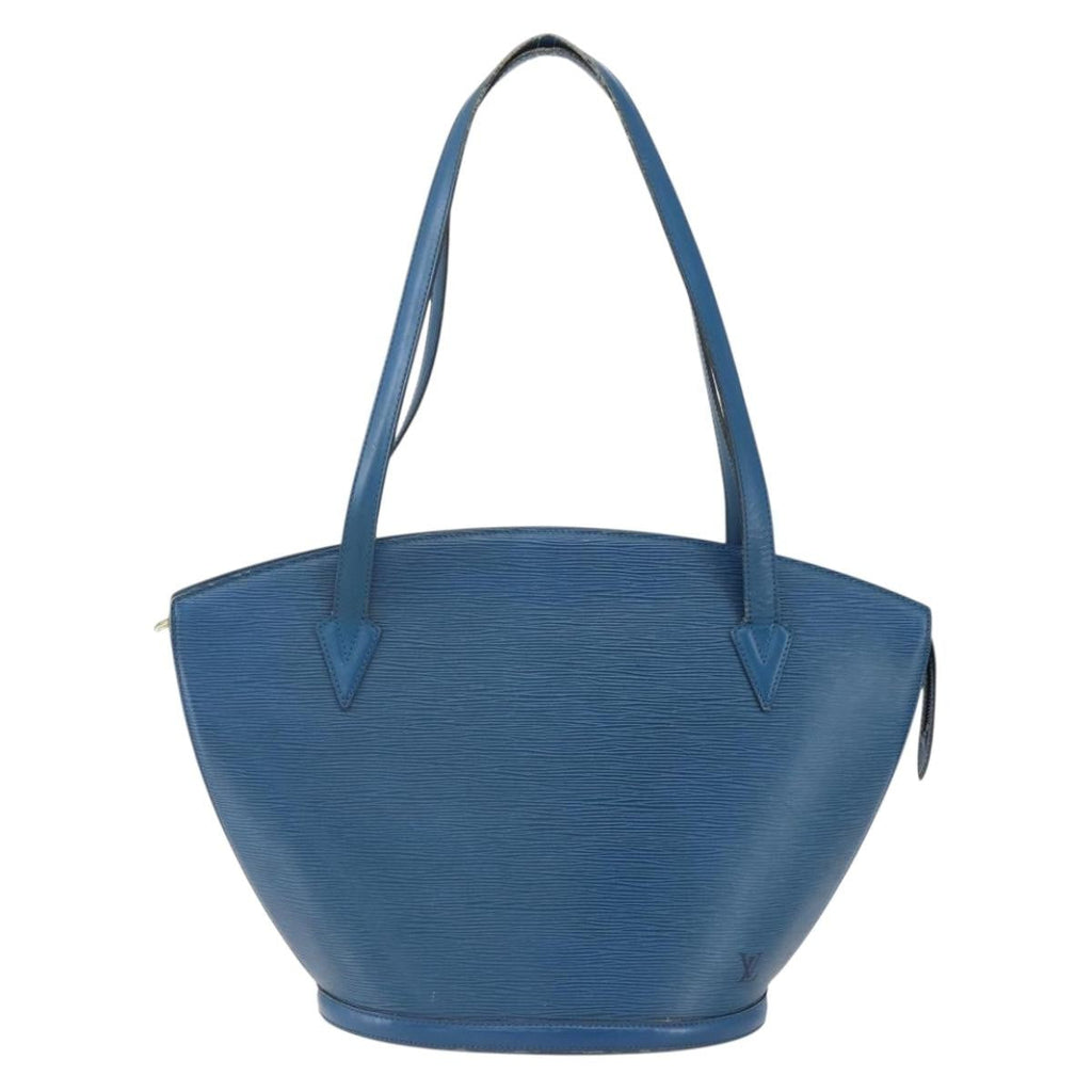 Louis Vuitton Saint Jacques Handbag Epi Leather Blue Leather Shoulder Bag
