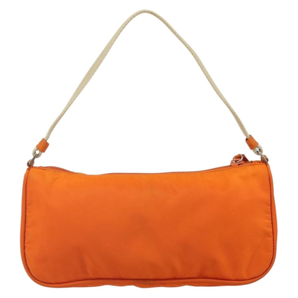 Prada Pochette Shoulder Bag Tessuto Orange Nylon Clutche & Pouche Bag