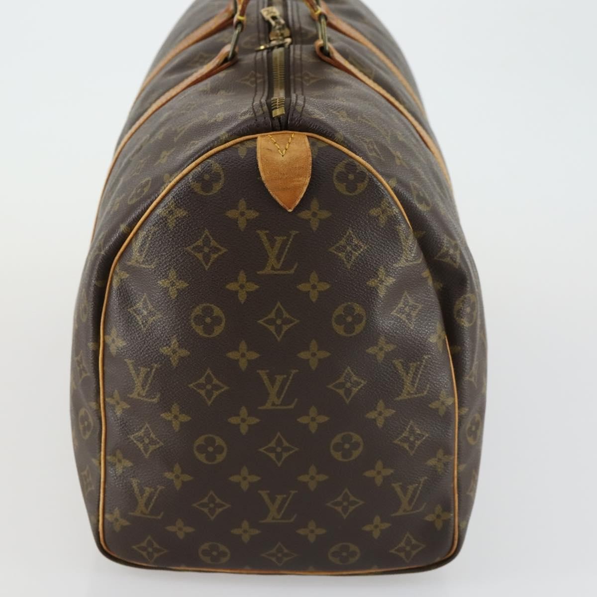 Louis Vuitton Keepall Bag Monogram Canvas Brown Canvas Travel Bag