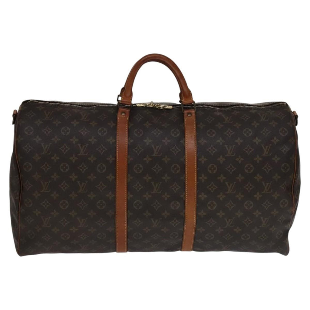 Louis Vuitton Keepall Bandouliere Bag Monogram Canvas Brown Canvas Bag