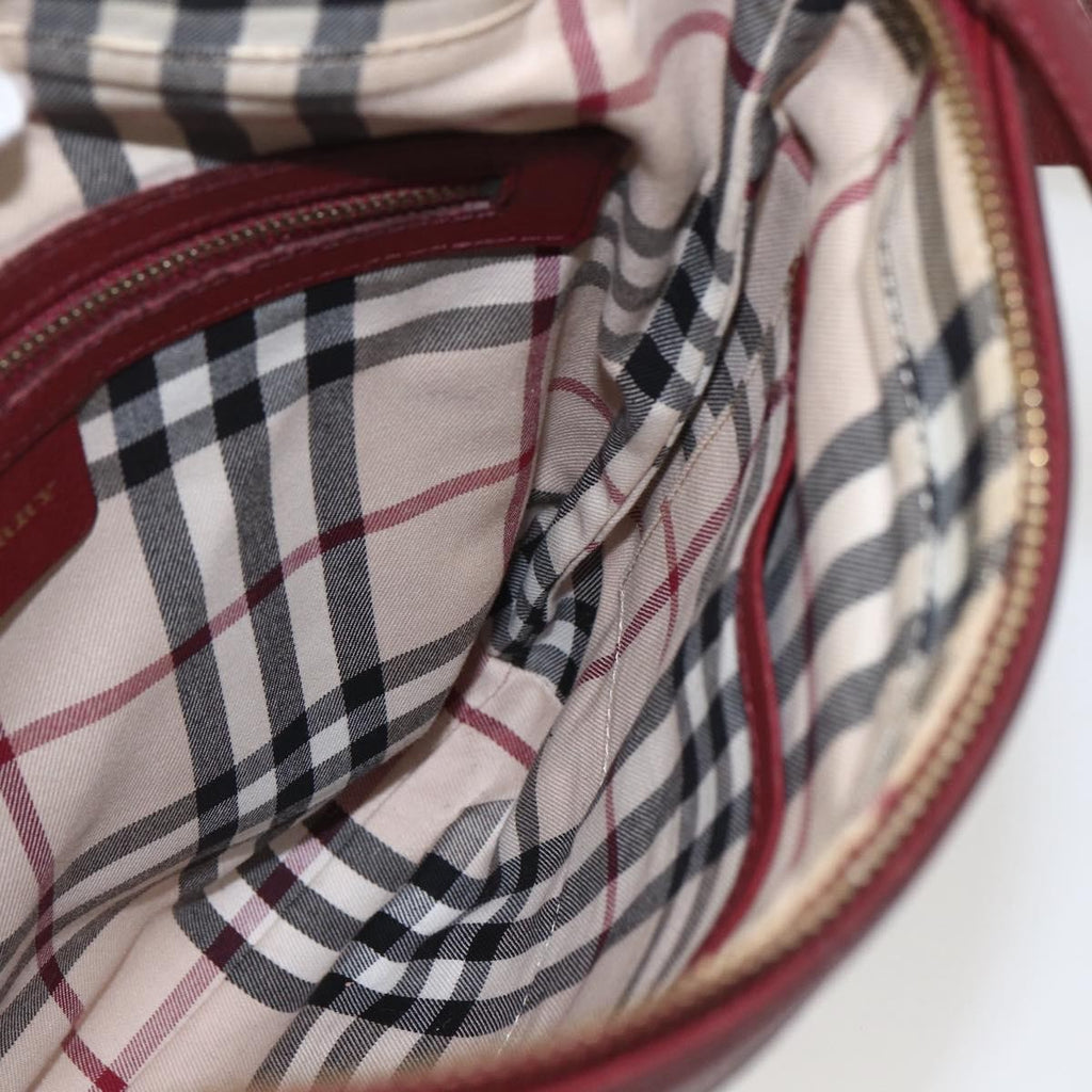 Burberry Vintage Shoulder Bag Leather Red Leather Shoulder Bag