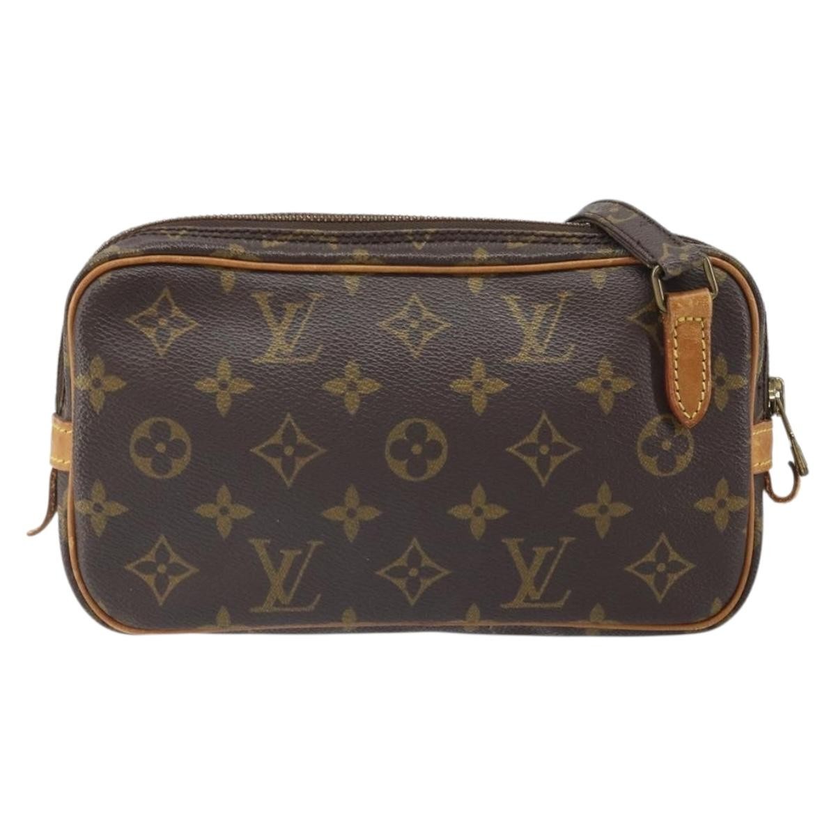 Louis Vuitton Pochette Marly Bandouliere Bag Monogram Canvas Brown Canvas Shoulder Bag