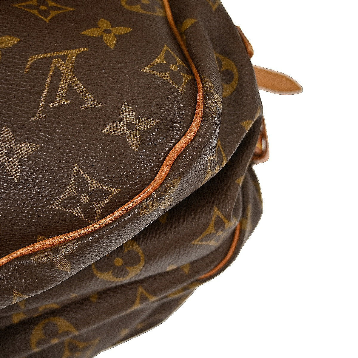 Louis Vuitton Saumur Handbag Monogram Canvas Brown Canvas Shoulder Bag