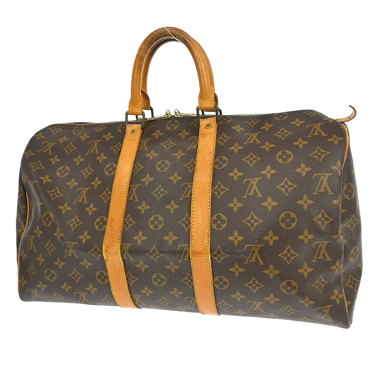 Louis Vuitton Keepall Bag Monogram Canvas Brown Canvas Travel Bag