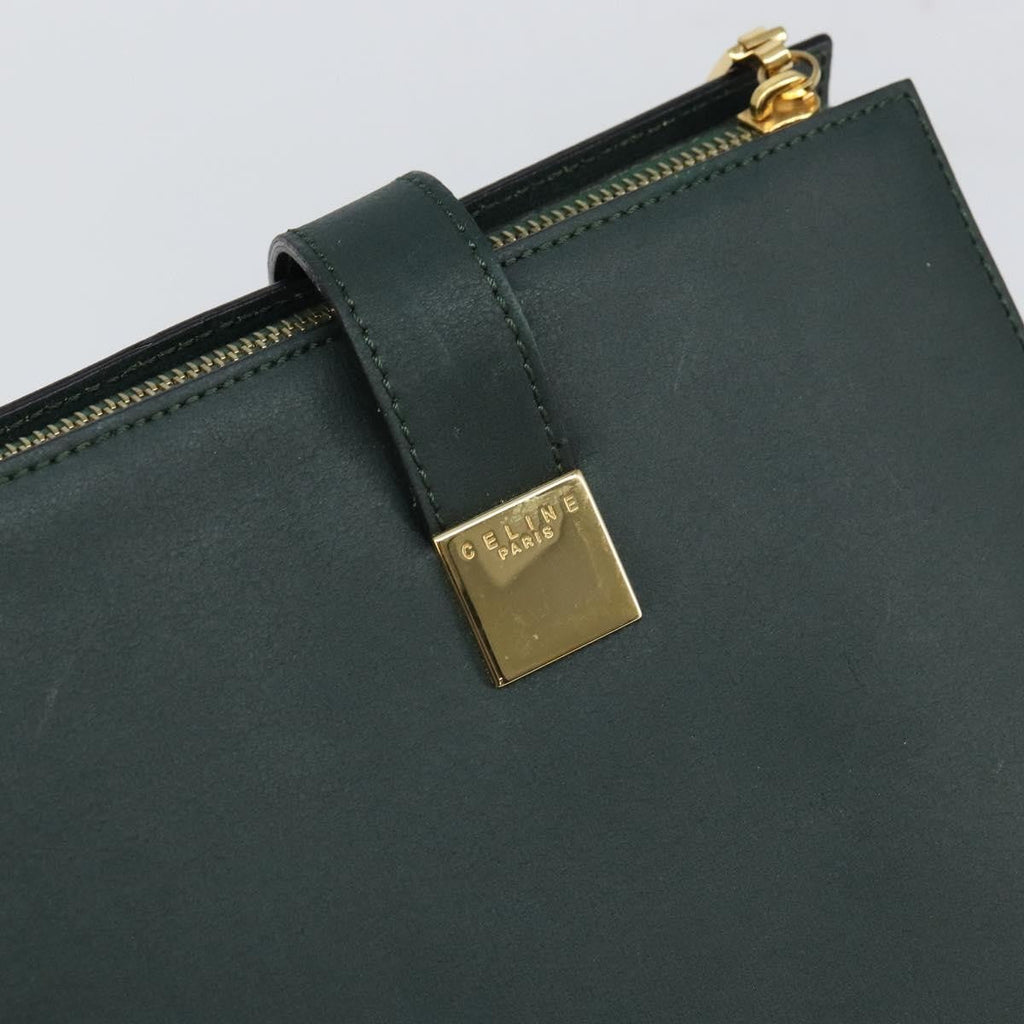 Celine Tote Bag Leather Green Leather Tote Bag Bag