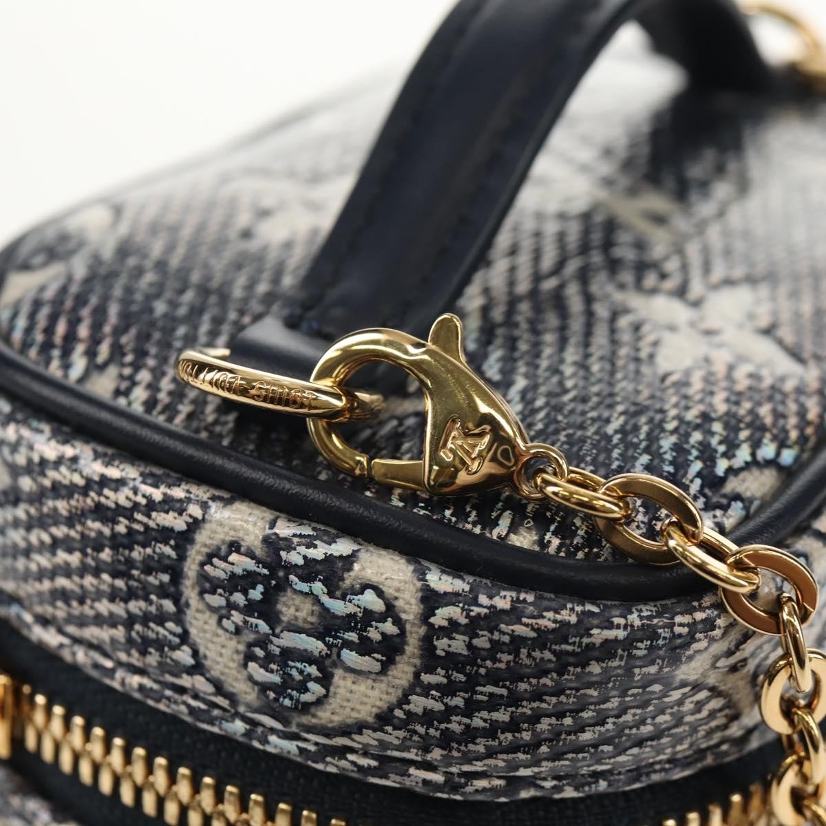Louis Vuitton Vanity Case Monoglam Jacquard Canvas Navy Canvas Clutche & Pouche Bag