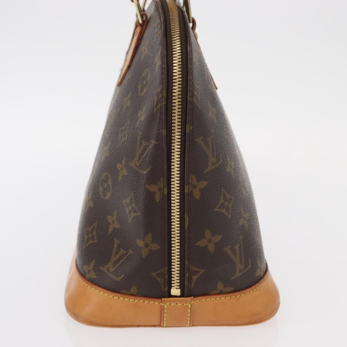 Louis Vuitton Alma Handbag Monogram Canvas Brown Canvas Handbag