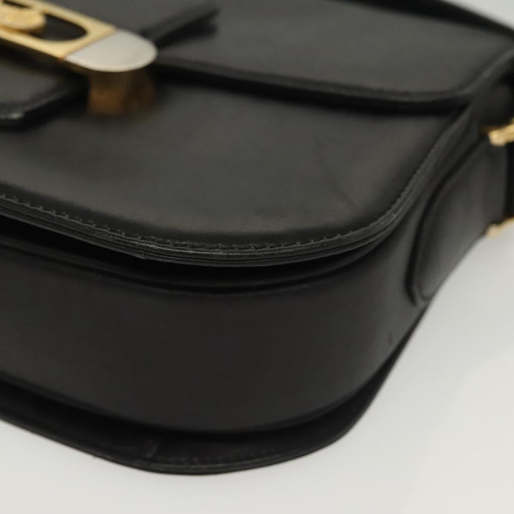 Celine Horse Carriage Shoulder Bag Leather Black Leather Bag