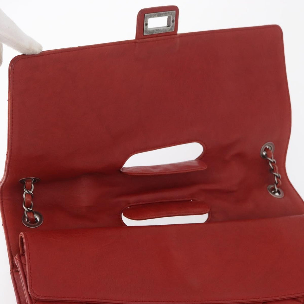 Chanel 2.55 Shoulder Bag Leather Red Leather Handbag