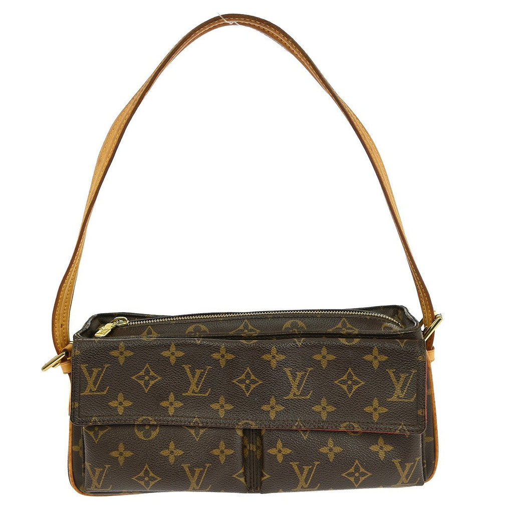 Louis Vuitton Viva Cite Handbag Monogram Canvas Brown Canvas Shoulder Bag