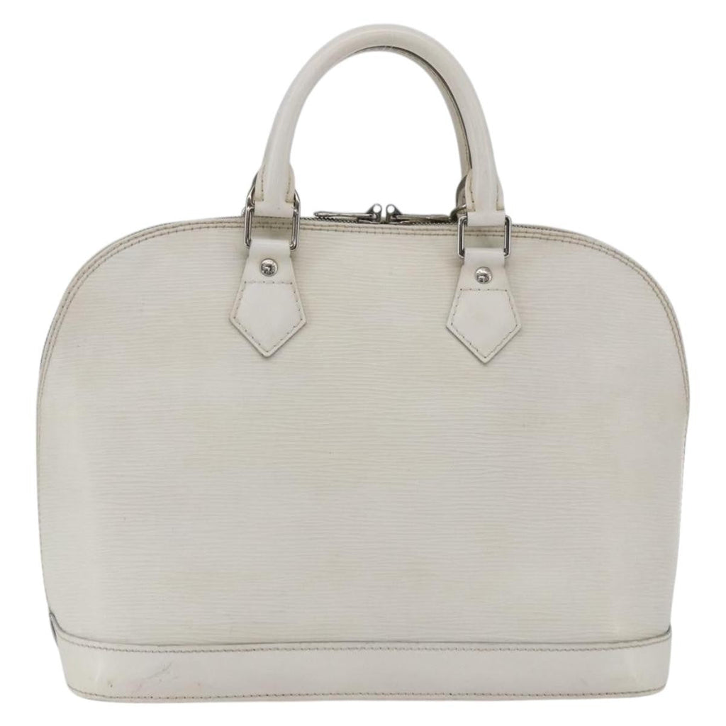 Louis Vuitton Alma Handbag Epi Leather White Leather Handbag