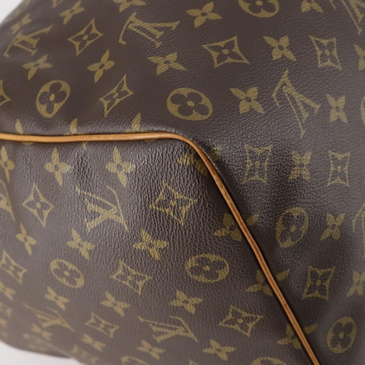 Louis Vuitton Keepall Bag Monogram Canvas Brown Canvas Travel Bag