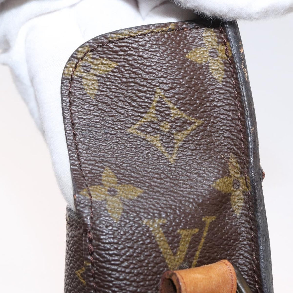Louis Vuitton Saint Cloud Handbag Monogram Canvas Brown Canvas Shoulder Bag