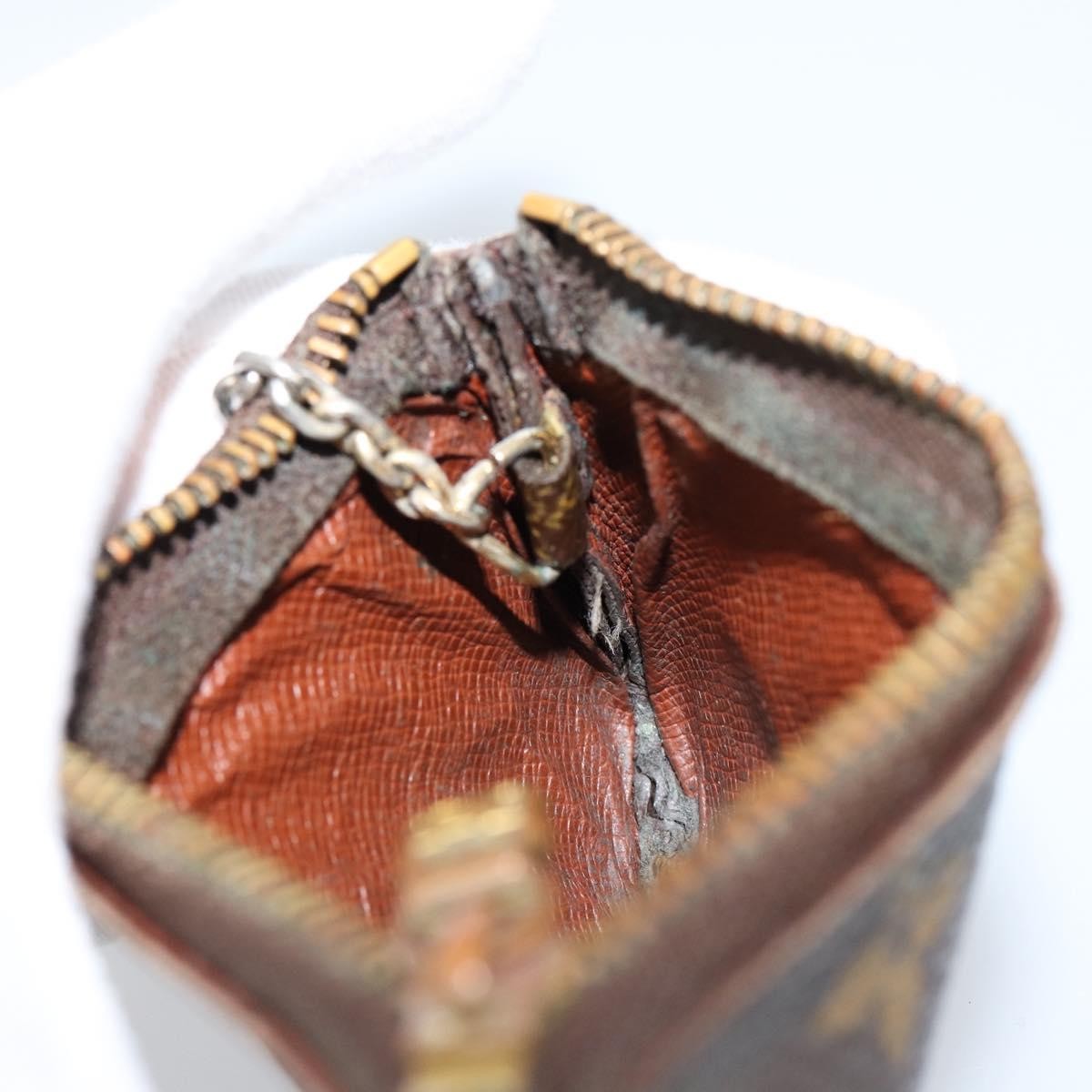 Louis Vuitton Pochette Clés Monogram Canvas Brown Canvas Wallets Accessory