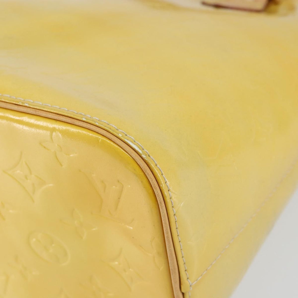 Louis Vuitton Houston Handbag Monogram Vernis Yellow Patent_Leather Tote Bag