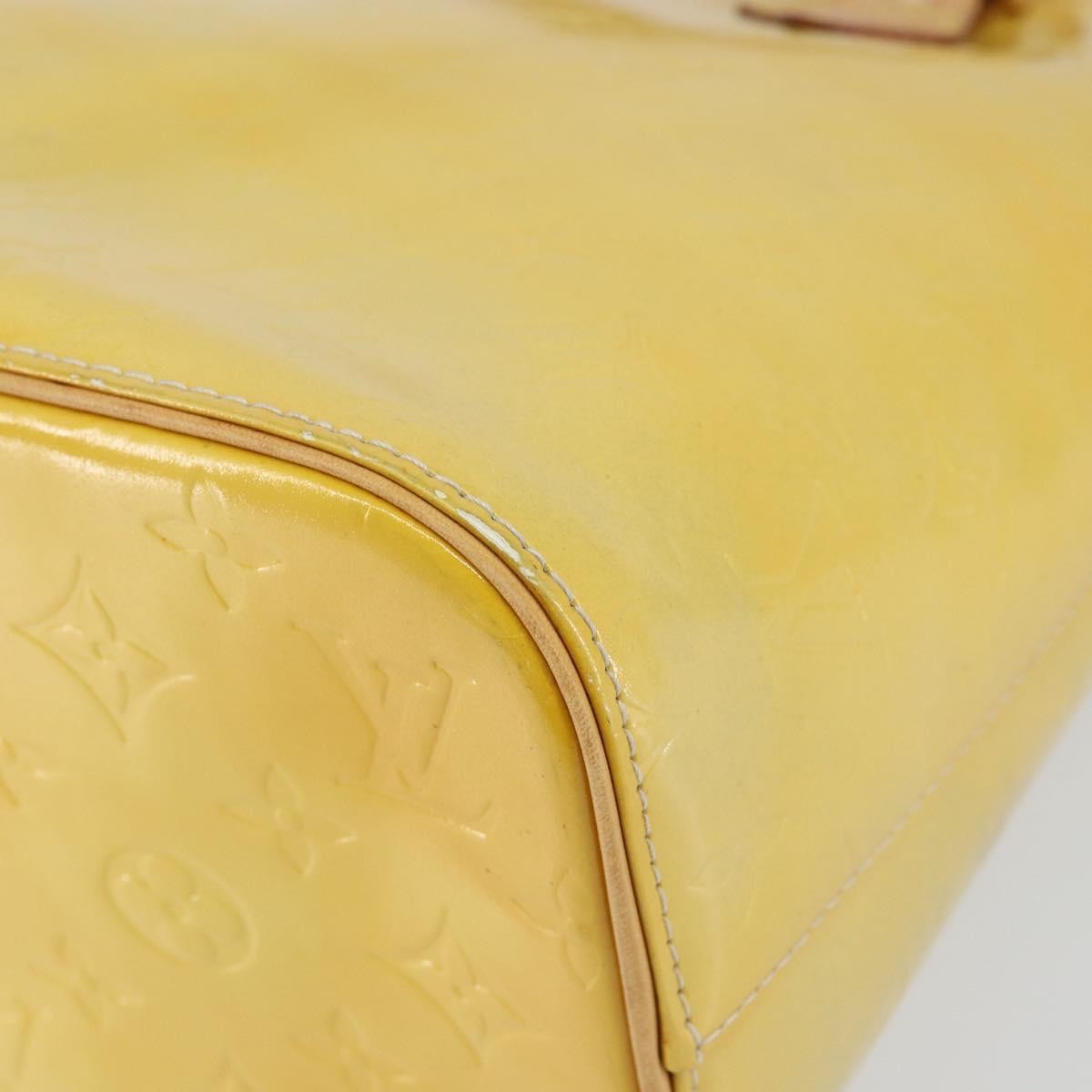 Louis Vuitton Houston Handbag Monogram Vernis Yellow Patent_Leather Tote Bag