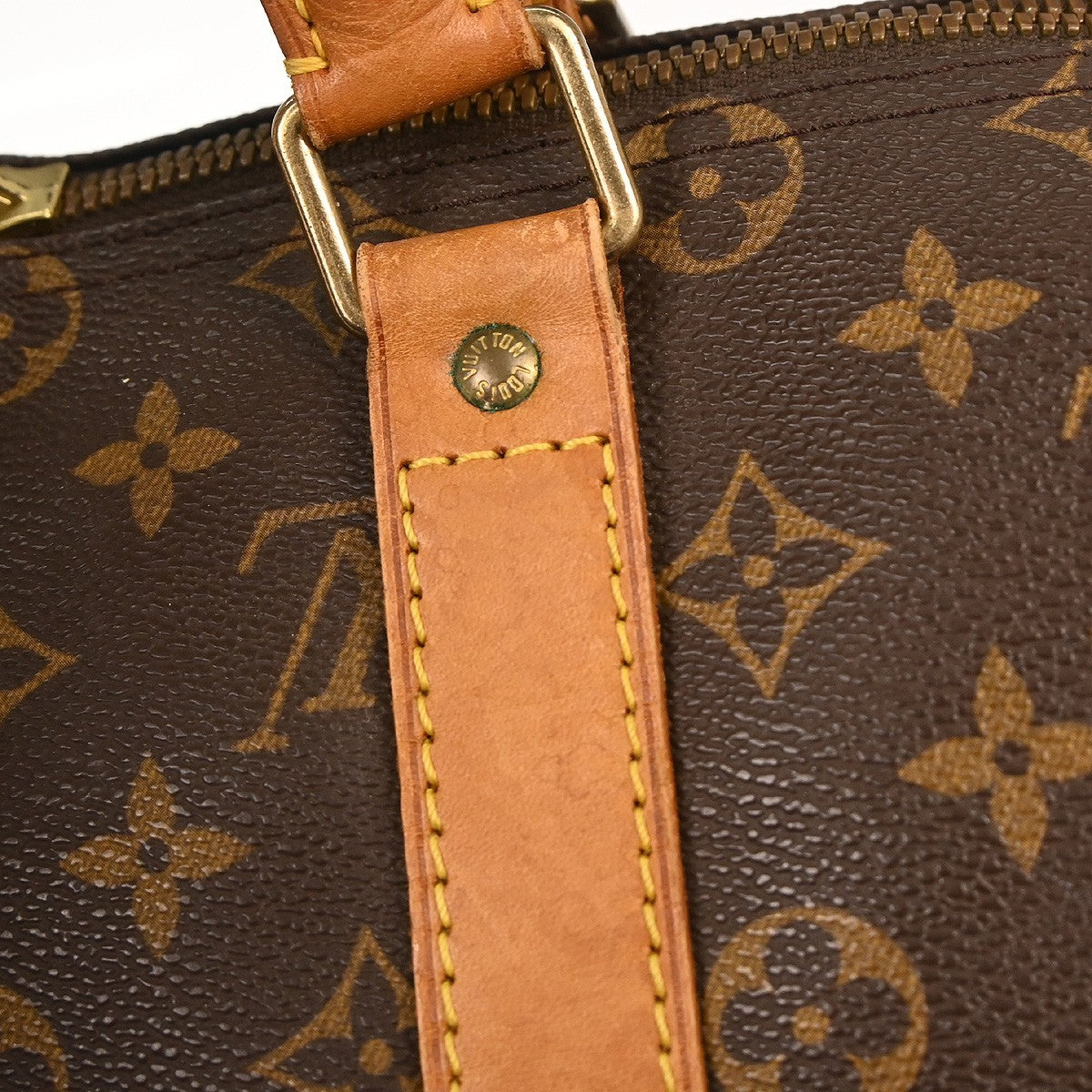 Louis Vuitton Keepall Bag Monogram Canvas Brown Canvas Travel Bag