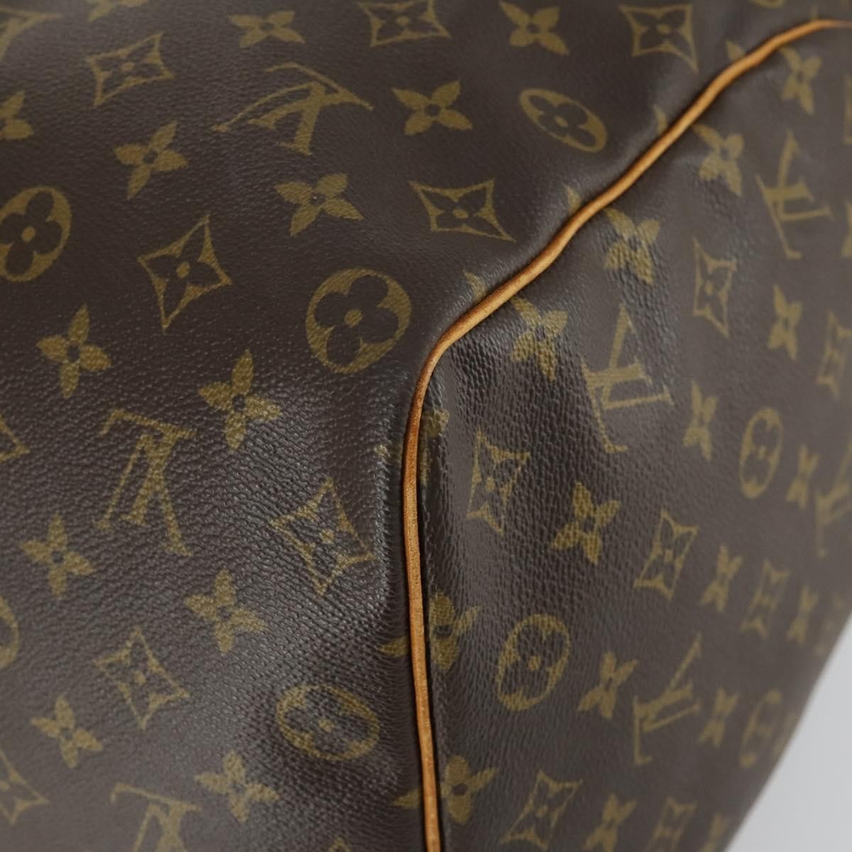 Louis Vuitton Keepall Bag Monogram Canvas Brown Canvas Travel Bag