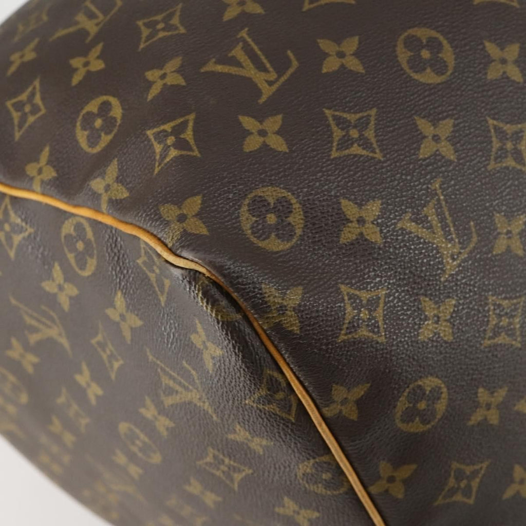 Louis Vuitton Keepall Bag Monogram Canvas Brown Canvas Travel Bag