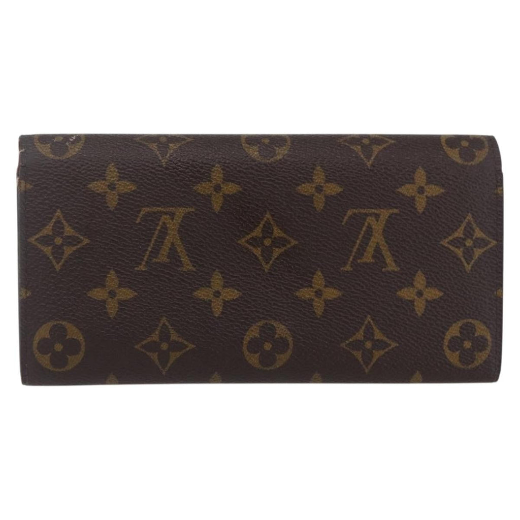 Louis Vuitton Emilie Wallet Monogram Canvas Brown Canvas Wallets Accessory