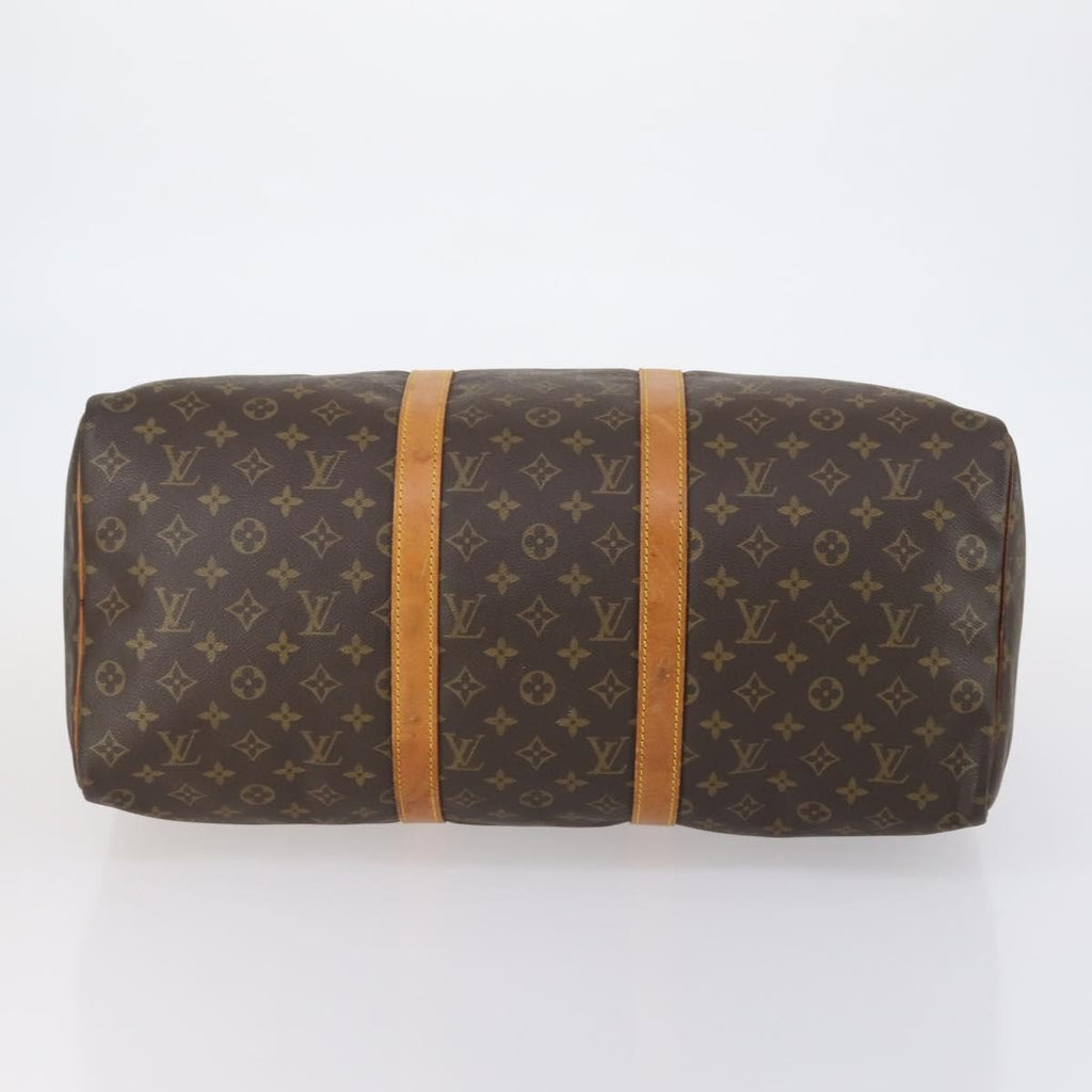 Louis Vuitton Keepall Bag Monogram Canvas Brown Canvas Travel Bag